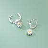 2024 New Elegant White Flower Cluster Pearl Ball Pendant Hoop Earrings Women's Fashion Zircon Party Luxury Accessories Girls
