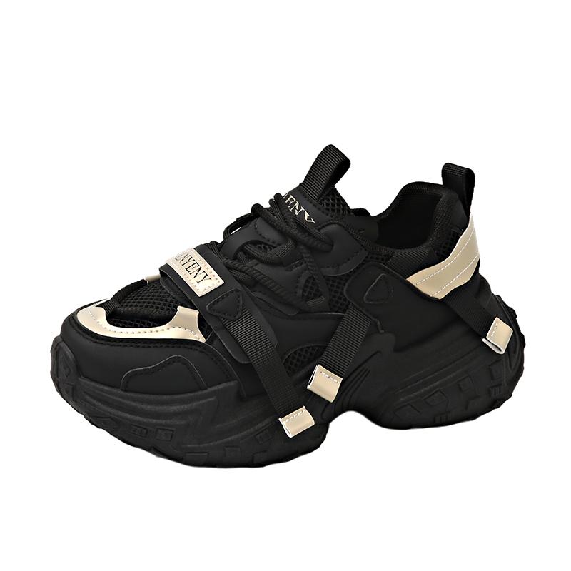 Ins Korean Style New Dad Shoes Women 2025 Spring Student Running Sports Thick-Soled Height-Increasing Casual Shoes