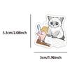50 Creative Cat Cartoon Stickers Set for DIY Phone Case & Notebook Decoration.