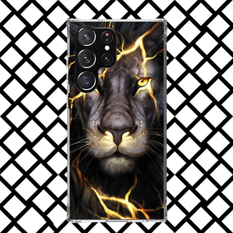 Lion Male Cub King Phone Case for Samsung Galaxy S26 S25 Edge S24 S23 Ultra S22 Plus S21 FE S20 + Soft Cover Print Fundas Galaxy