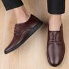 Genuine Leather Moccasins Comfy Dress Oxford Shoes Casual Lightweight Luxury Brand Summer Men Loafers Man Lace-Up Mens Shoes