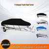 V-Shaped Outdoor Yacht Cover, Dustproof, Sunproof, Rainproof, 210D Oxford Cloth Protective Hull Cover