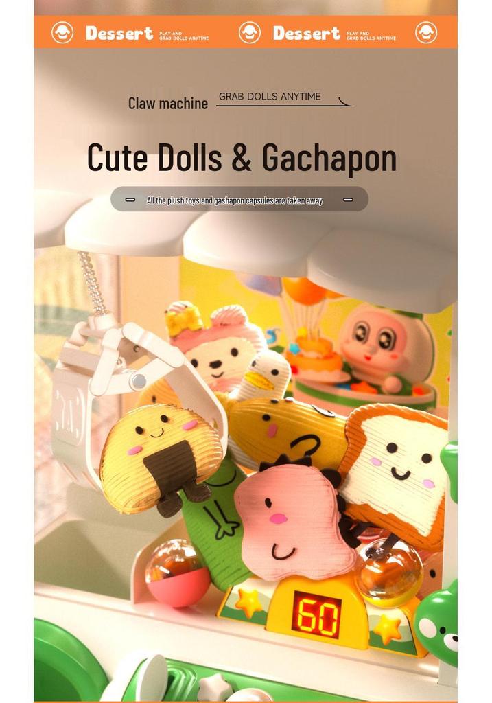 Douyin-Style Large Electric Claw Crane Toy - Children's Plush Egg Vending Machine