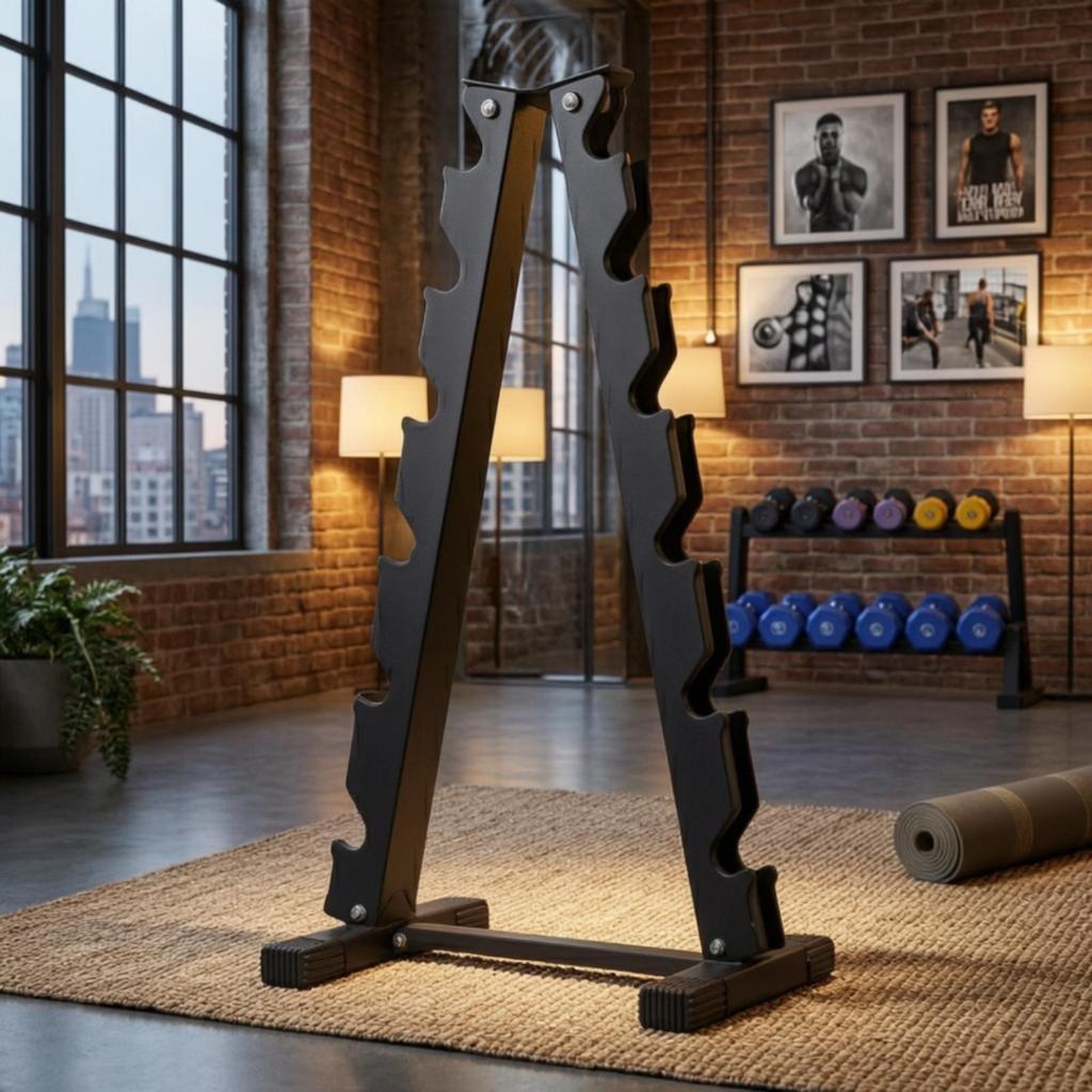 Triangular Dumbbell Rack Space-Saving Organized