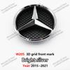 VRF2   Car Front Grille Emblem Star Badge Logo Chrome black Silver 3D Mirror Grid For For Mercedes Benz W205 W204 W213 W253 C300