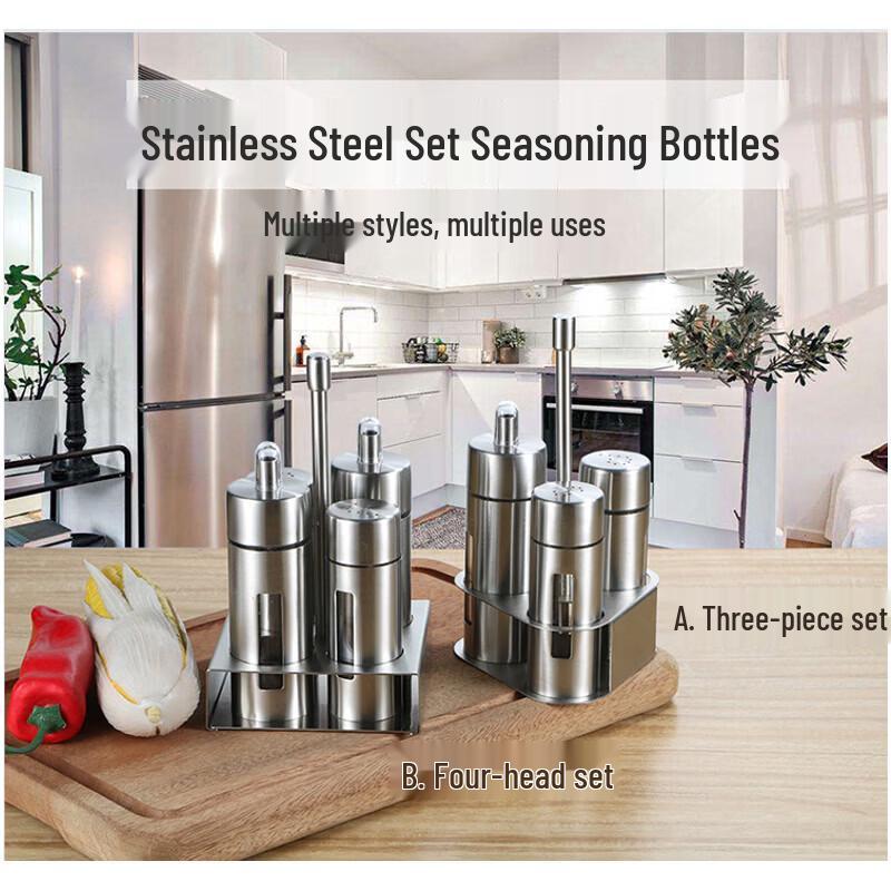 ZLIII Stainless Steel 3-Piece Condiment Set