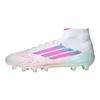 Adizero F50 Sparkfusion Elite Mid FG AG Future Icons Trinity Pack Dames Sneakers White Cloud-White Lucid-Pink JH7650