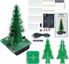 1set LED Flashing Christmas Tree DIY Kit 7 Colors DIY Electronic Assembly Kit With Music Board Components For Home Decoration