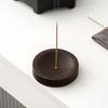 Wood Incenses Stick Stand Creative Incenses Burners Round Shaped Censer for Meditation & Relaxiation