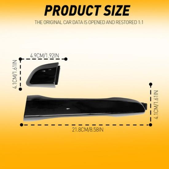 Pair Outside Door Handle Left Right Rear For 2017- Hyundai Elantra Sedan H