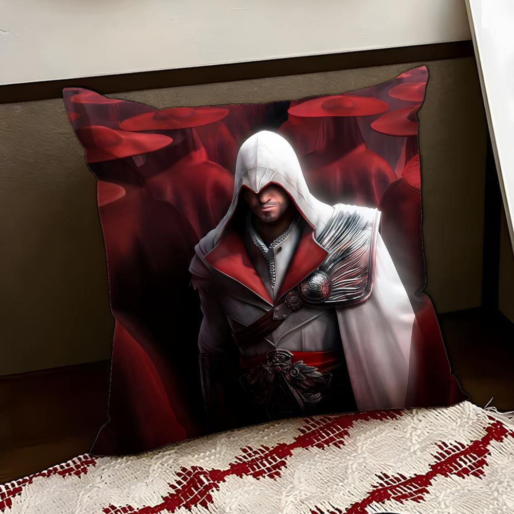 Federa per Cuscino Assassin's Creed SShadows Reversibile Morbida Resistente per Casa Auto Uso Multi-Scena per Comfort Quotidiano