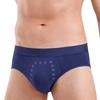 Four Season Breathable Elastic Mid Waist Sexy Underpants Made of Pure Cotton Men's Triangle Underpants