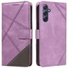 For Samsung Galaxy A55 5G Case Geometric Line Leather Phone Cover Card Slots Wallet