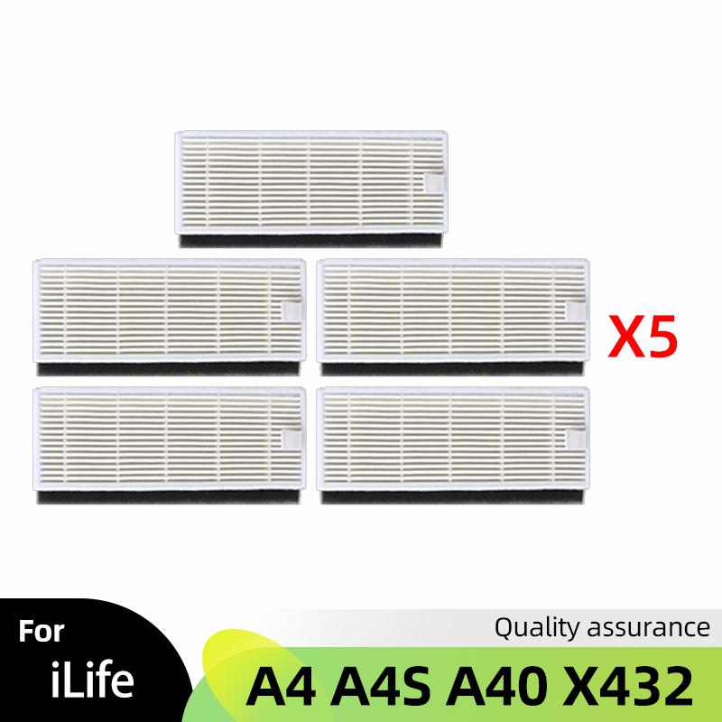 For Chuwi iLife A4 A4S A40 Polaris PVCR 0726 0826 0926 Side Main Brush Cover Hepa Filter Strainer Mop Spare Accessories