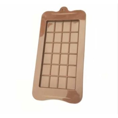 Silicone mold for chocolate bars, chocolate, and baked goods