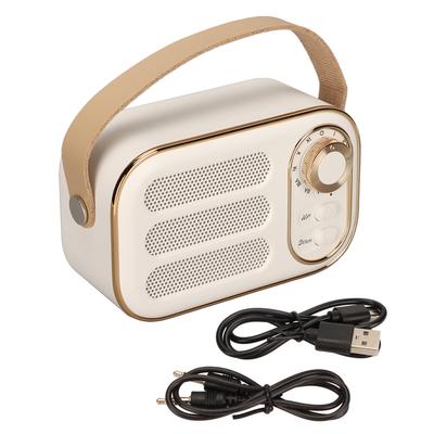 Bluetooth-Lautsprecher Stereo HiFi Sound USB-Aufladung Retro Tragbarer Drahtloser Lautsprecher für Zuhause Reise