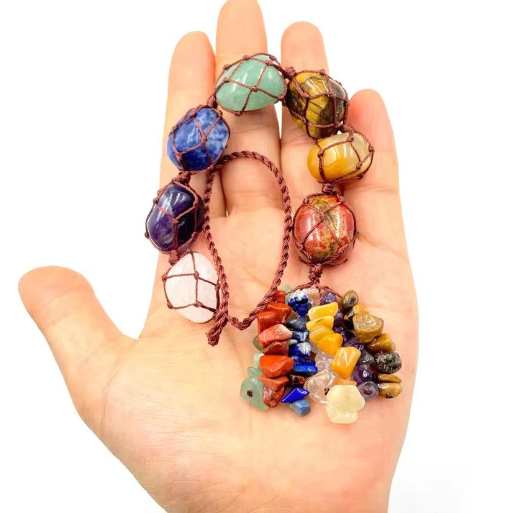 Charming Car Hanging Pendant Mysterious Natural Stone Ornaments Crystal Hanging Ornament  Interior