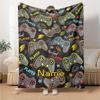 Custom Name Game Controller Theme Printed Blanket - Perfect for Couch, Bed, Travel & Outdoor Use | Machine Washable, Cozy & Durable.