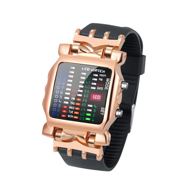 

Trendy Binary LED Crab Design Student Watch