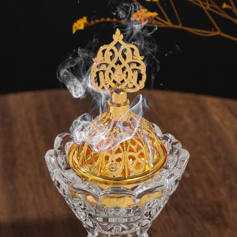 Artistic Rotating Incenses Burners Set With Jar For Yoga Room And Home Centerpieces Arabic Styles Table top Decors