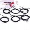 Men's Leather Bracelet, Pu Leather Set, Set Of 6 Pieces, Anchor, Vintage