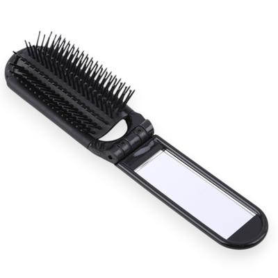 TEMPERIA Foldable Pocket Hair Comb with Built-In Mirror for Women | Compact Folding Comb for Travel, Purse & On-the-Go Grooming | Portable & Easy To