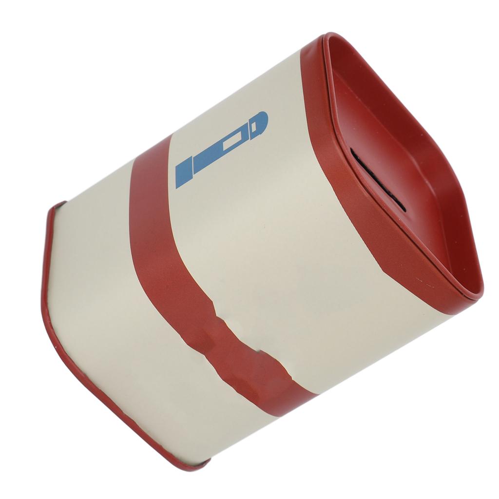 Blade Disposal Case Iron Detachable Cover Large Capacity Waste Blades Storage Box for Barber Shop Red