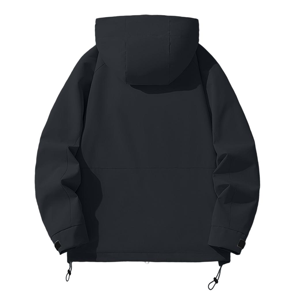 Men's  Leisure  Loose  Windbreaker  Hooded  Hood  Coat