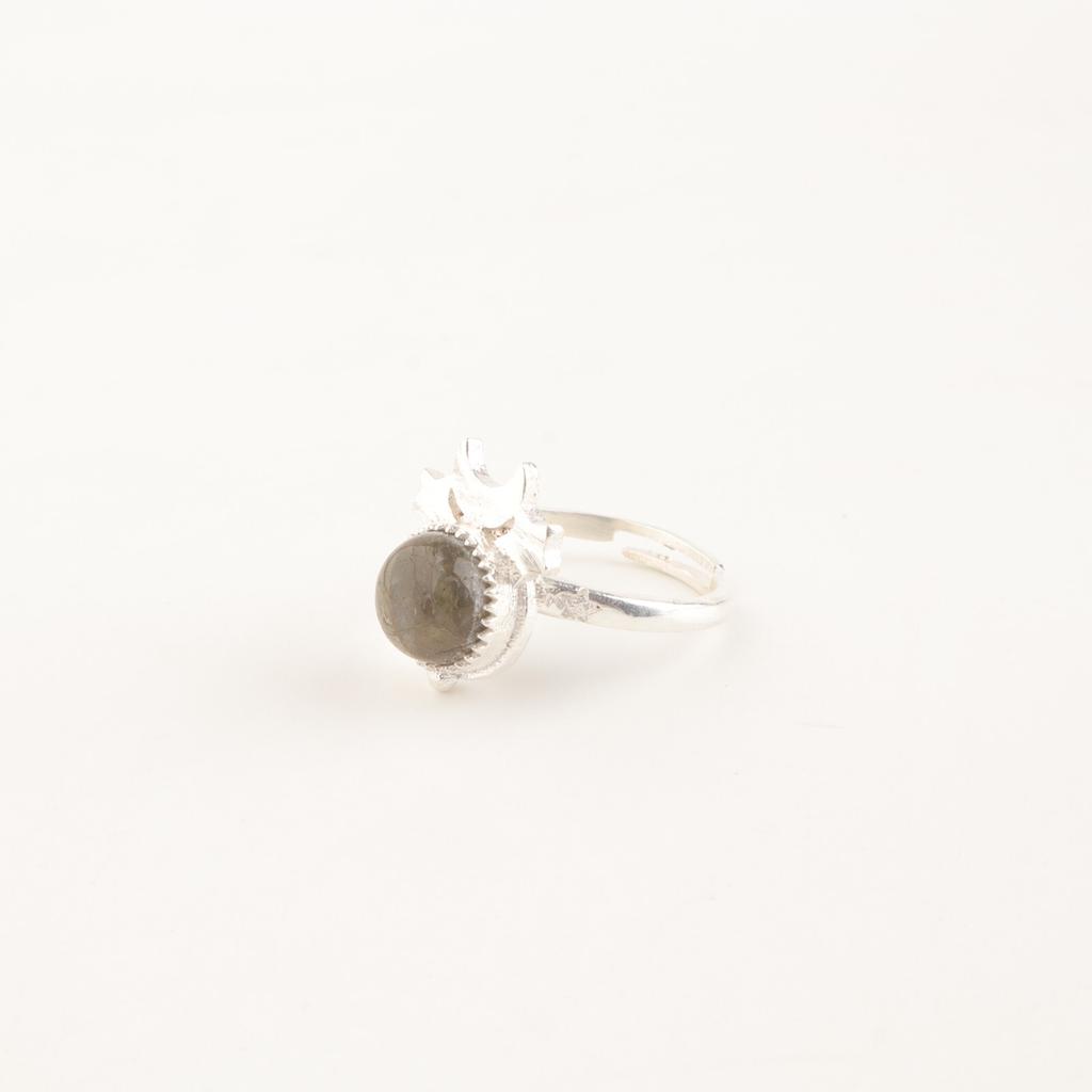 Natural Labradorite Gemstone 925 Sterling Silver Women's Jewelry Handmade Ring RR-67-30