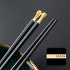 5/10/15Pairs Non-slip High Temperature Resistant Chopsticks Chinese Alloy Chopsticks Reuse Eco-friendly Hot Pot Public Tableware