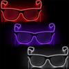 Glow Sunglasses Classic El Wire Light Up Luminous Glasses Led Glasses Neon Glasses Flashing Glasses