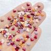 200Pcs Mix 5mm Heart LOVE Nail Art Flat back Rhinestone Bead Scrapbook DIY Manicures Applique Accessories Crafts