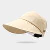 Empty Top Sun Hat for Women, Adjustable Straps Extended Brim Outdoor Hat, Lightweight Breathable Sun Protection Hat for Sports And Exercise
