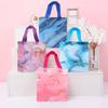 4pcs Marble Design Gift Bag Non-woven Tote Bag For Birthday Party Gift Packaging Decoration Wedding Gifts for Guest Cookies Bag