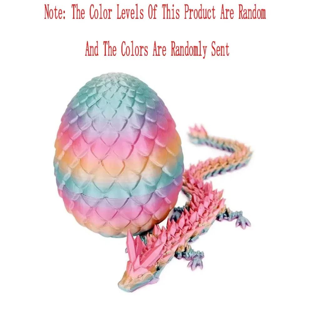3D Printed Snake Egg and Dragon Egg Toys Fully Articulated Snake Dragon Collection Surprise Simulation Toy Decoration