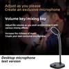 Compact Desktop Microphone Portable USB Voice Changer 16 Adjustable Effects for Online Game Streaming Devices