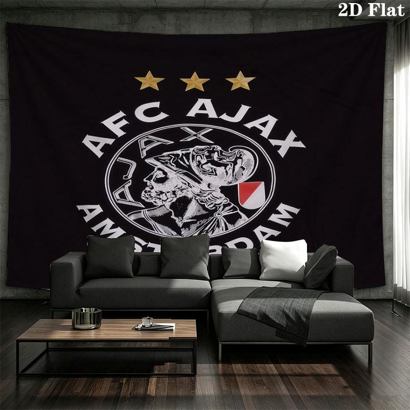 AFC Ajax Custom Name Wall Tapestry Aesthetic Wall Hanging Printed Fabric Blanket Decorative Tapestries for Bedroom Living Room Home Decor