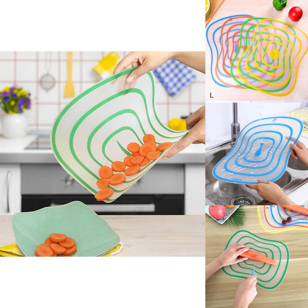 Nice Plastic Chopping Board Non-slip Frosted Kitchen Cutting Board Kitchen Tool