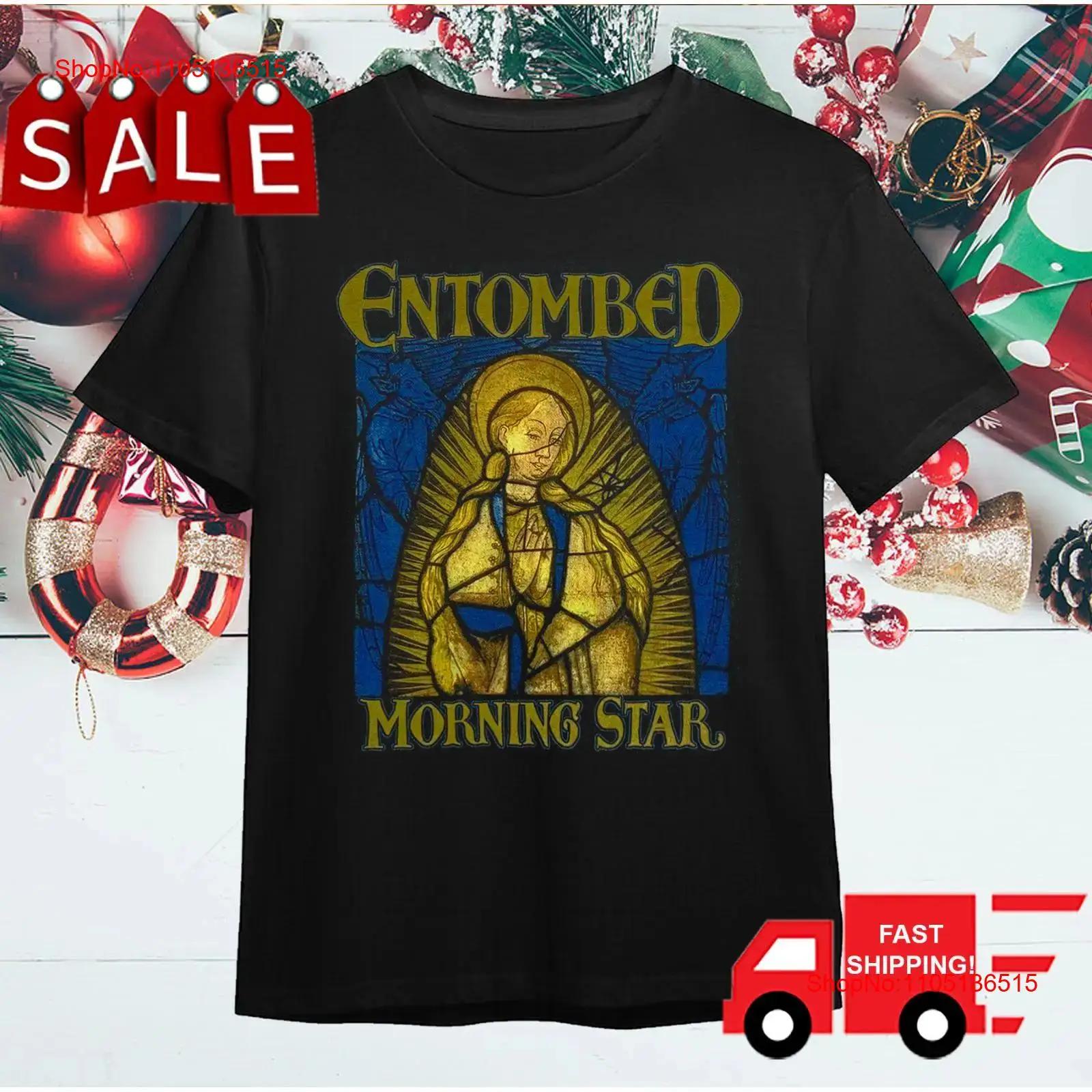

Morning Star Entombed T Shirt Classic Black S 2345XL 1G0089 vintage Washed fashion Versatile Stylish Comfortable Unisex S разноцветный