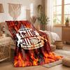 Sunderland Football Print Flannel Blanket Soft Warm Sofa Bed Throw Blanket For Home Office Bedroom