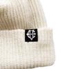 EIGHTVOLUME Ev Knit Ribbed Short Beanie (Ivory)