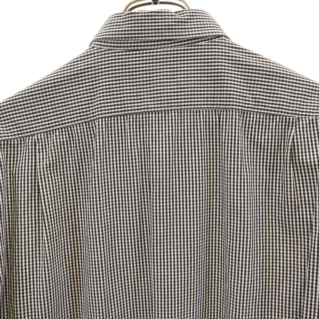 FENDI Check Pattern Long sleeve Button down shirt 40 black Men's Used