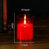 Acrylic Bullet-Shaped Remote-Controlled Flameless Candle Lamp
