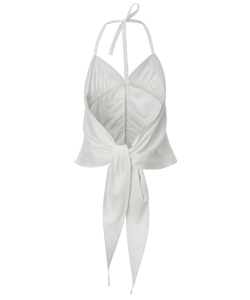 Inegi Open Back Ladder Blouse (White)
