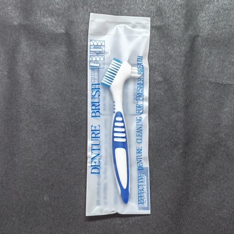 Colorful Double-Headed Denture Cleaning Brush - Daily Necessity.