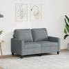 Vidaxl 2-Seater Sofa, Light Gray, 120 Cm, Upholstered In Fabric