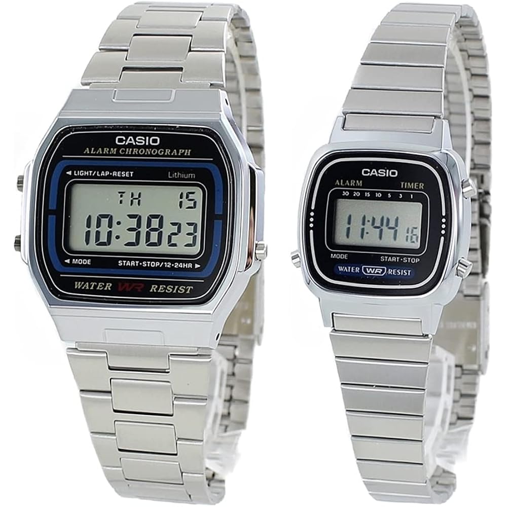 [Casio] Парные часы Календарь даты Дешевые Casio Мужские Женские Парные Цифровые A164WA-1QJHLA670WA-1JF Ва...