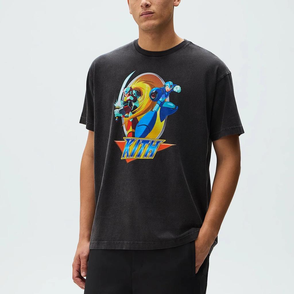Kith x Capcom Mega Man Vintage Tee Black Unisex Tops KHM034319-001
