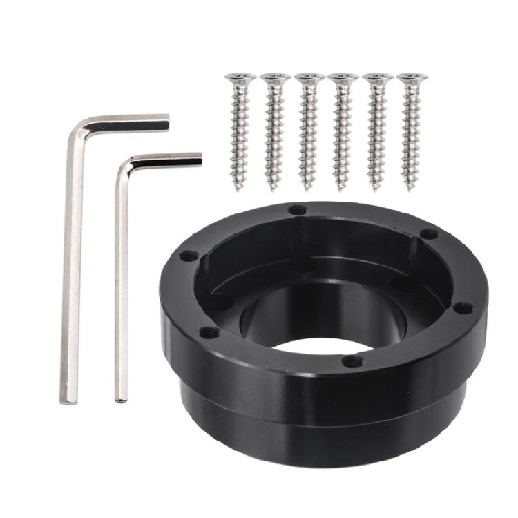 

Перехідна пластина для керма 70 мм Ігрова деталь для модифікації для G29 G920 G923 Перехідник-проставка для керма з гвинтами 1 чорний