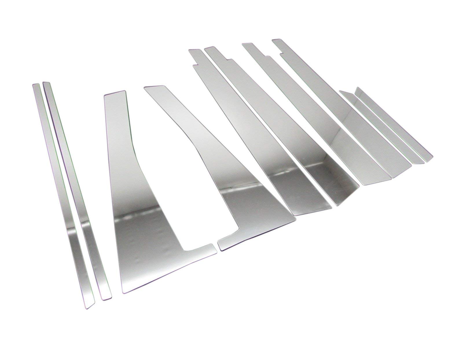 

BRIGHTZ Stainless Steel Plated Pillar Panels for Honda Move Wide Visor Ultra-Mirror LA100S/LA110S (10-Piece Set, Compatible) [PIL-SIL-359] (Part